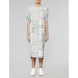 Native Youth Spectrum Print T-Shirt Dress Size S